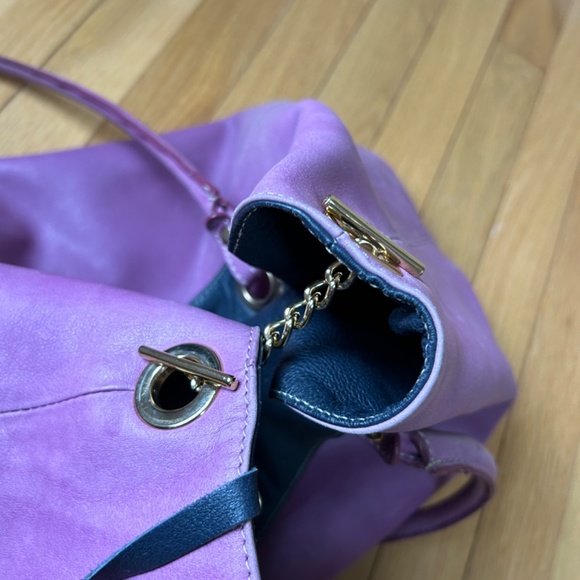 Large fuschia tote bag - Picture 3 of 7